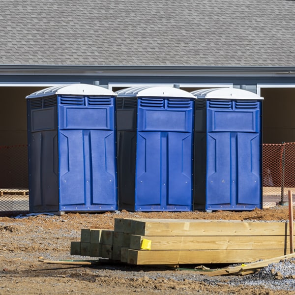 what is the maximum capacity for a single portable toilet in Concord AL